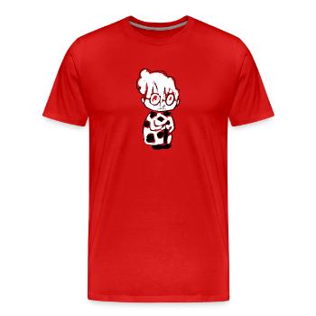 manga oma - T-shirt bio Premium Homme - rouge - Devant - Damien (186cm)