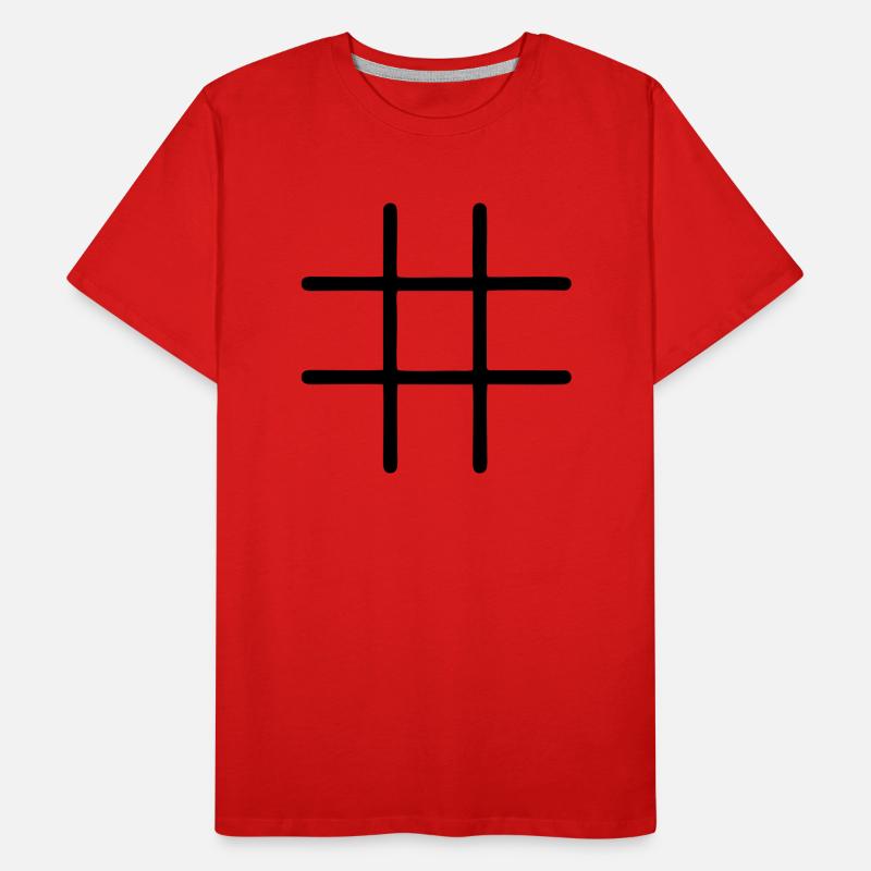 Conception de Tik Tak Toe T-shirt bio Premium Homme