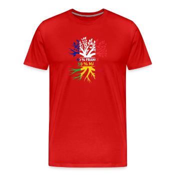 je suis d'origine mali cadeau malien malienne - T-shirt bio Premium Homme - rouge - Devant - Damien (186cm)