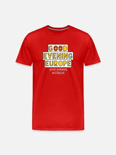 Nordmakedoniens Melodi Grand Prix - Herre Premium T-shirt økologisk - rød