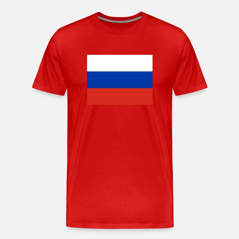 Russland - Männer Premium Bio T-Shirt - Rot