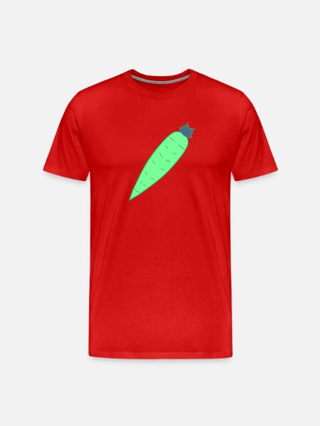 carrot vegetables - Men's Premium Organic T-Shirt - red