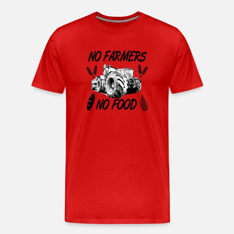 Traktor - Männer Premium Bio T-Shirt - Rot
