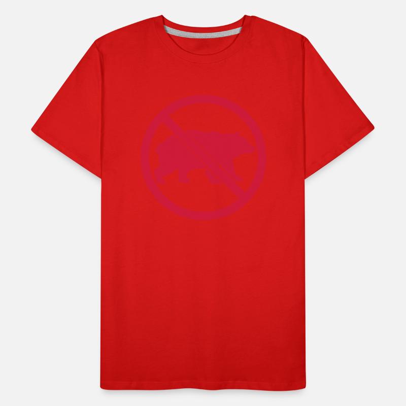 Bouclier Ours Interdit T-shirt bio Premium Homme