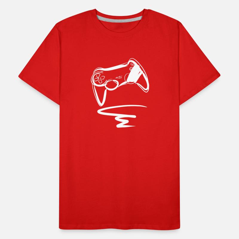 lines game controller gamer gamble lines game Men's Premium Organic T-Shirt