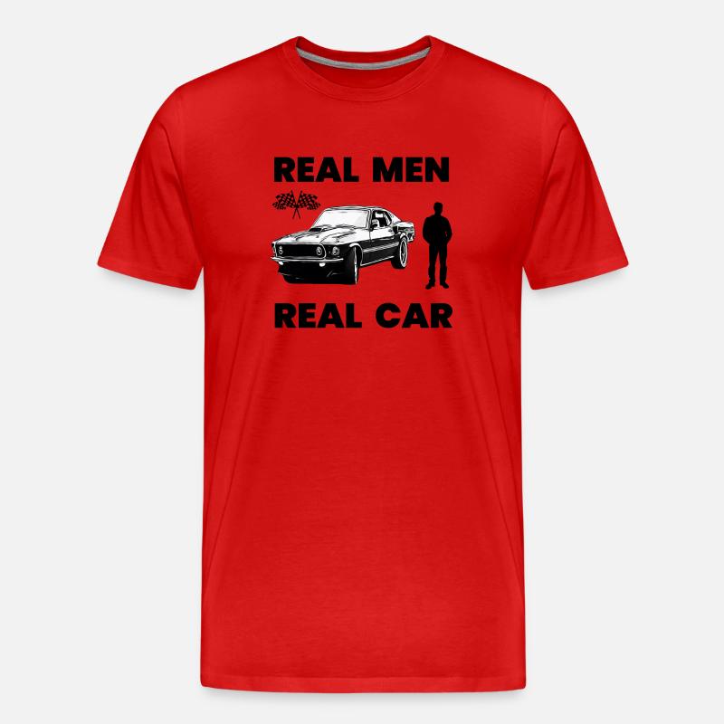 Auto - Männer Premium Bio T-Shirt - Rot