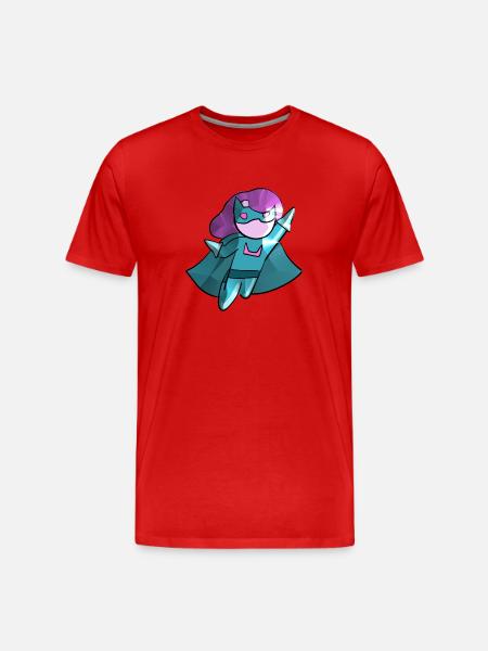 femme super-héroïne méchant méchant héroïne héroïne - T-shirt bio Premium Homme - rouge