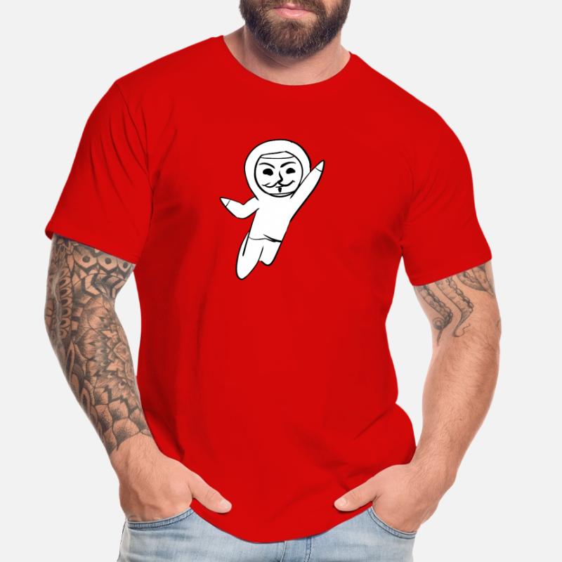 anonym anonymous hacker maske hacken programmierer Männer Premium Bio T-Shirt