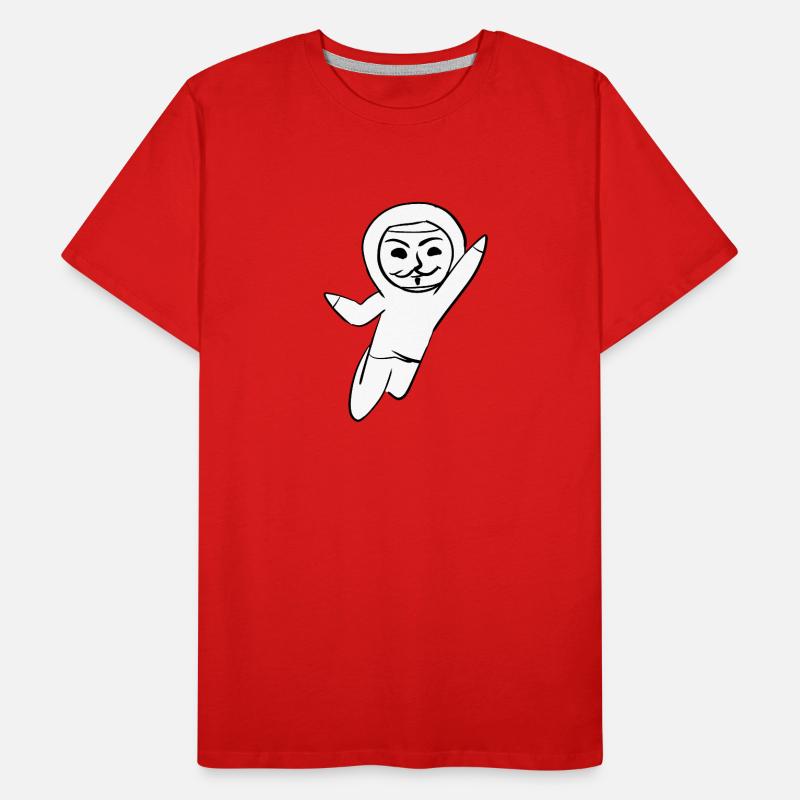 anonym anonymous hacker maske hacken programmierer Männer Premium Bio T-Shirt