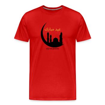 mode ramadan active.eid mubarak, ramadan mubarak - T-shirt bio Premium Homme - rouge - Devant - Damien (186cm)