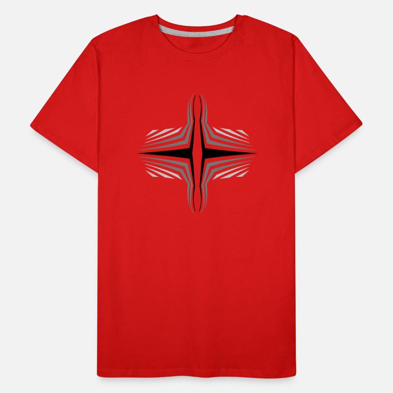 Pattern Lines Stripes Men's Premium Organic T-Shirt