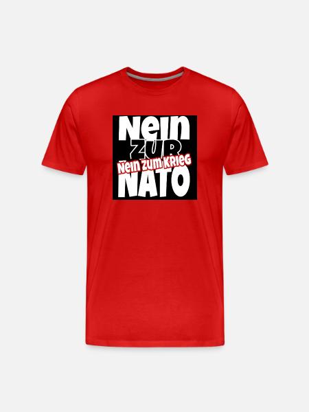 Frieden - Männer Premium Bio T-Shirt - Rot