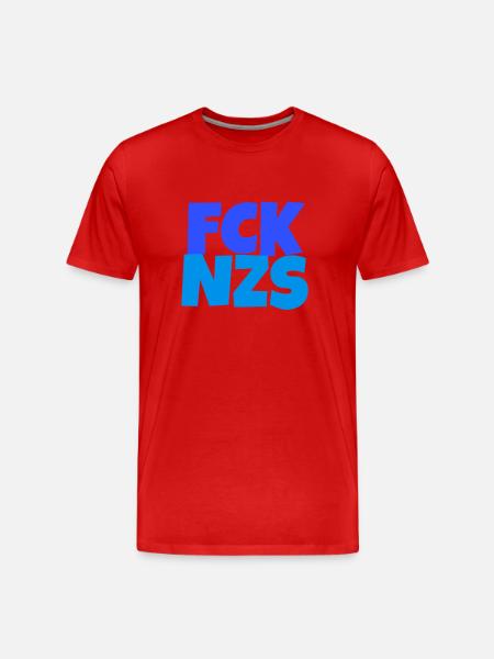 Fck nzs - Männer Premium Bio T-Shirt - Rot