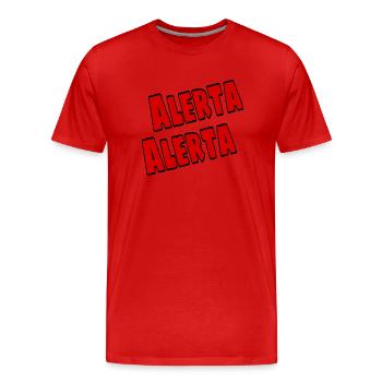 Antifa - T-shirt bio Premium Homme - rouge - Devant - Damien (186cm)