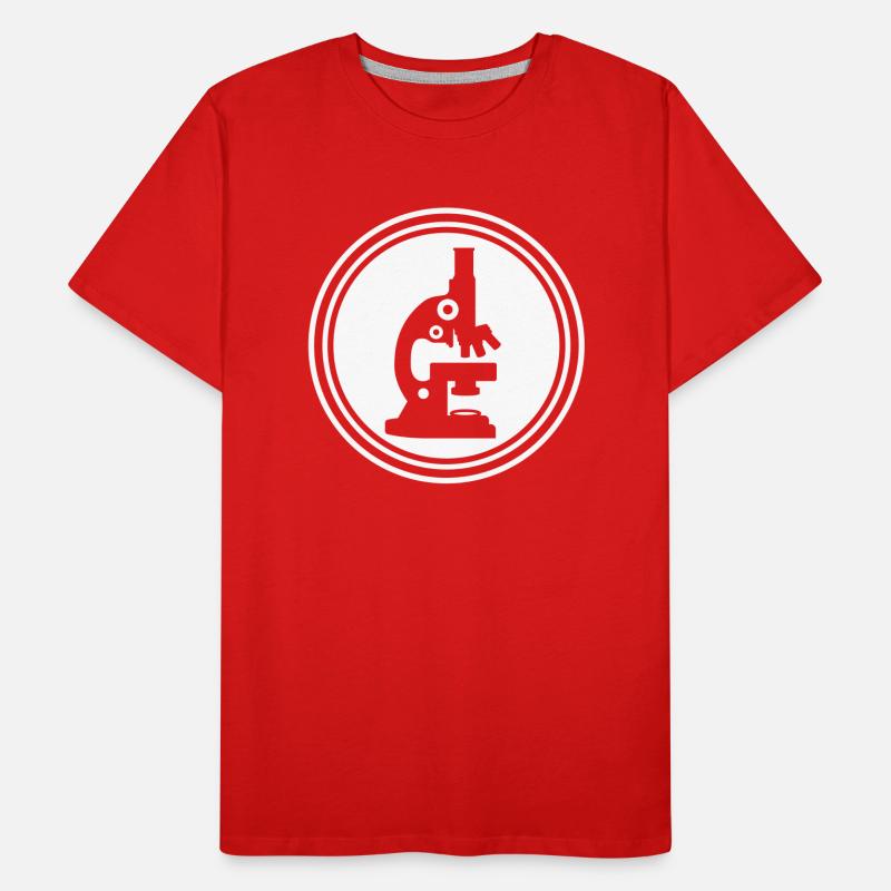 Microscope Icon Icon Men's Premium Organic T-Shirt