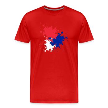BLEU BLANC ROUGE - T-shirt bio Premium Homme - rouge - Devant - Damien (186cm)