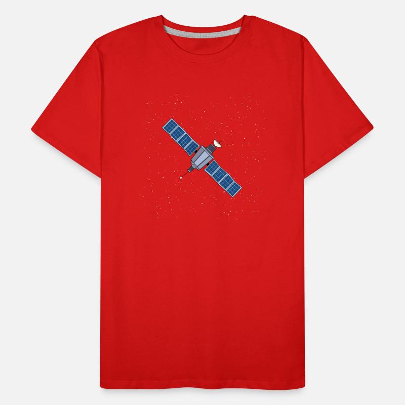 Schwebender Satellit Männer Premium Bio T-Shirt