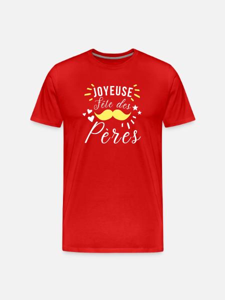 Fête des pères - T-shirt bio Premium Homme - rouge