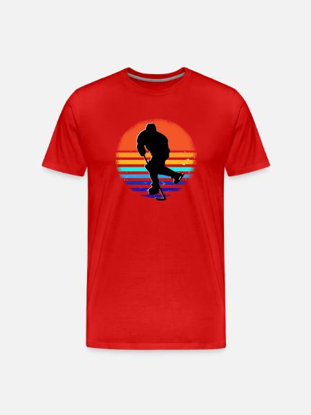 Ice - Hockey - Player - Men's Premium Organic T-Shirt - red