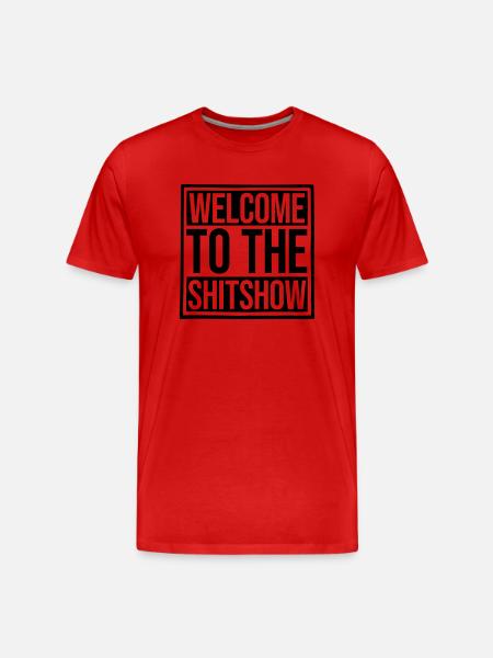 Funny saying Shitshow - Men's Premium Organic T-Shirt - red