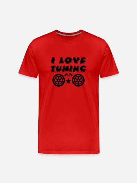 Tuning - Männer Premium Bio T-Shirt - Rot