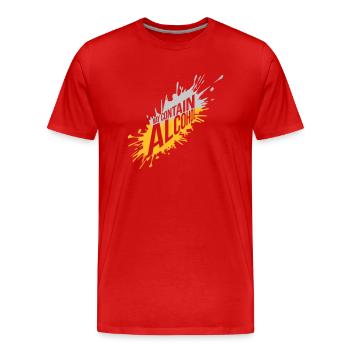 Spritzer May Contain Alcohol - Männer Premium Bio T-Shirt - Rot - Vorne - Damien (186cm)