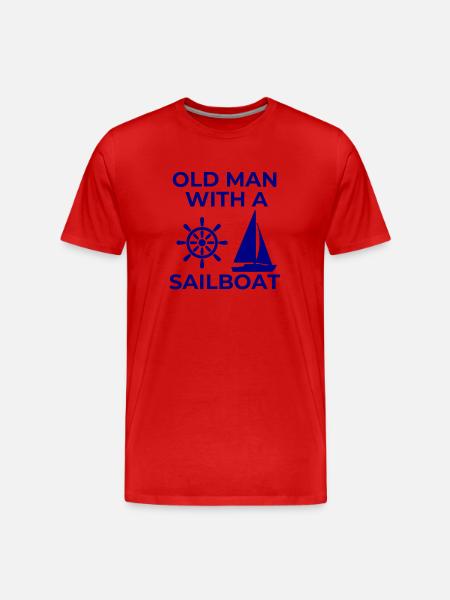 Sail - Men's Premium Organic T-Shirt - red