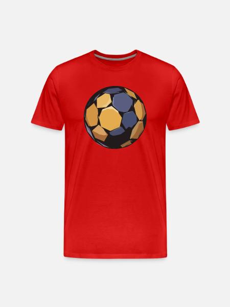 Handball Sticker Handballs Ball Training - Men's Premium Organic T-Shirt - red