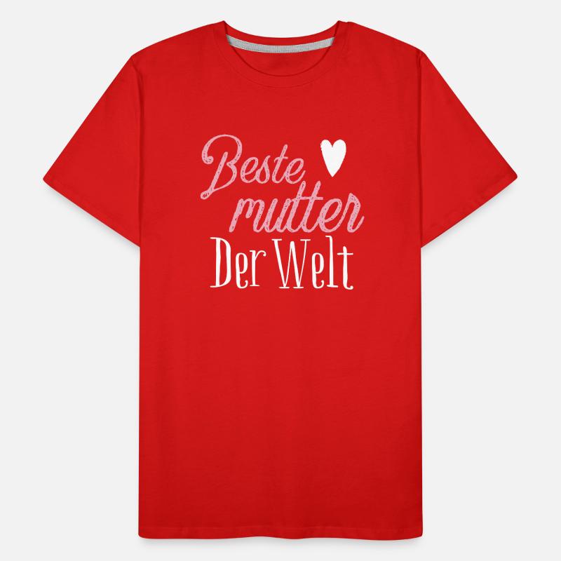 Beste Mutter der welt Männer Premium Bio T-Shirt