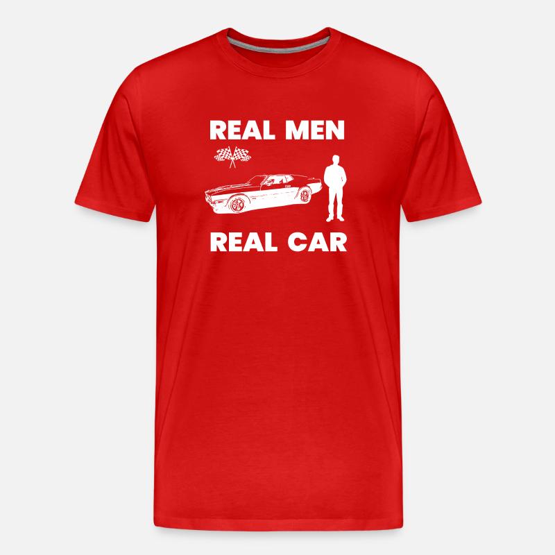 Auto - Männer Premium Bio T-Shirt - Rot
