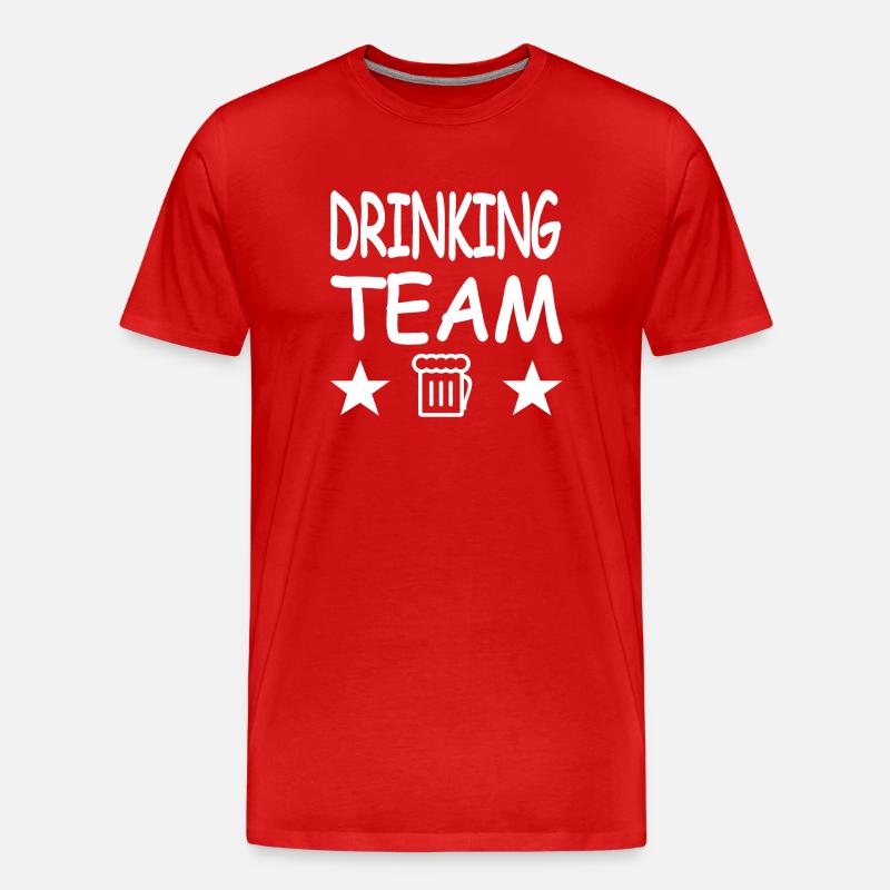 Bier - Männer Premium Bio T-Shirt - Rot