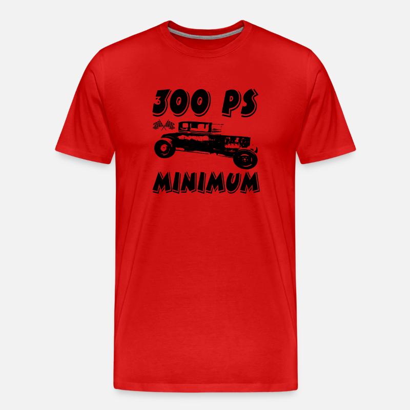 Auto - Männer Premium Bio T-Shirt - Rot