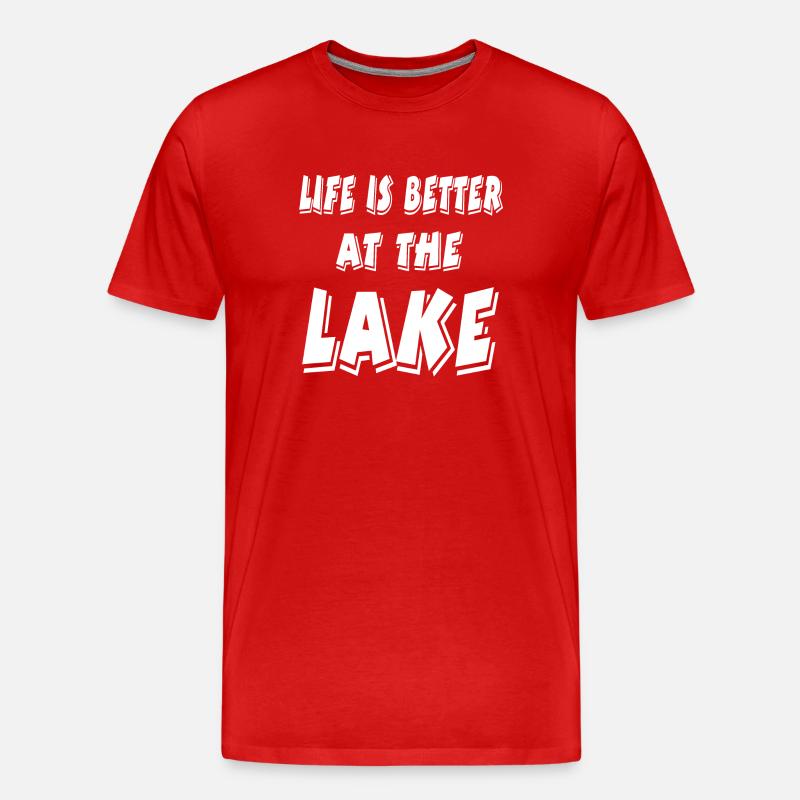 See - Männer Premium Bio T-Shirt - Rot