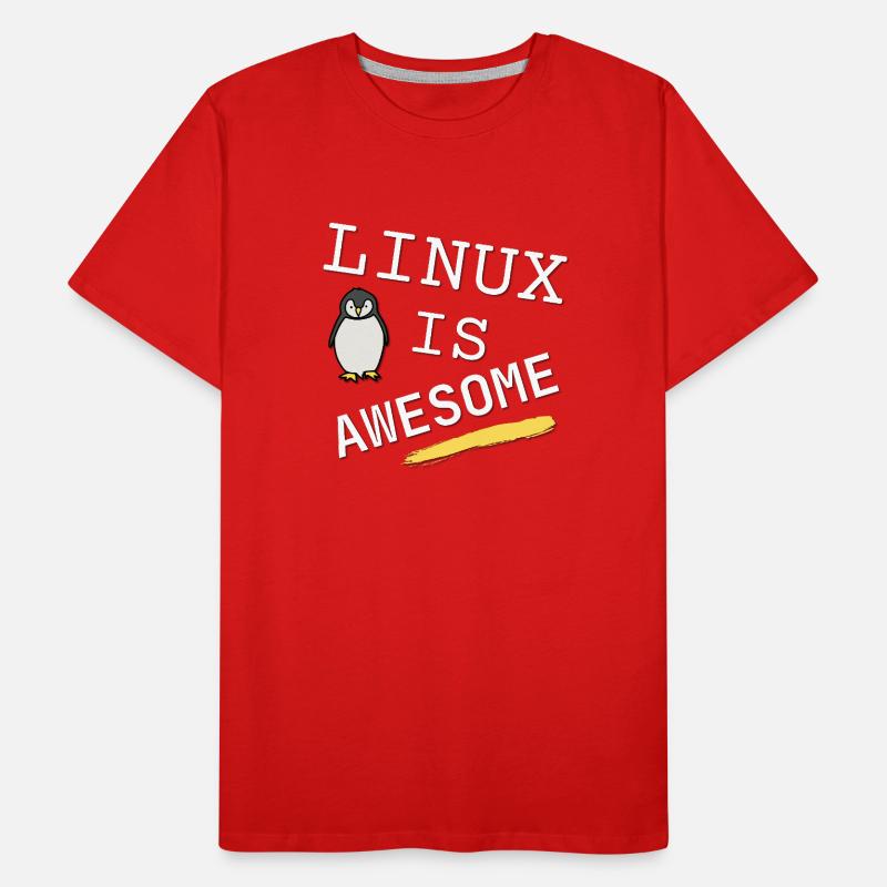 Linux est génial - T-shirt bio Premium Homme