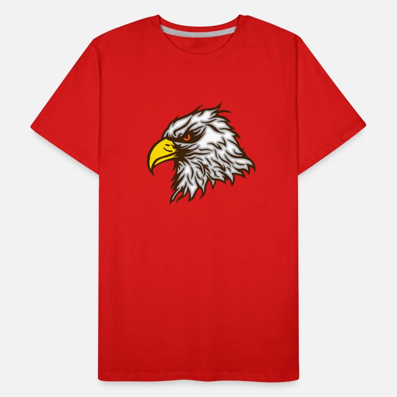 Cool pygargue à tête blanche de couleur aigle T-shirt bio Premium Homme