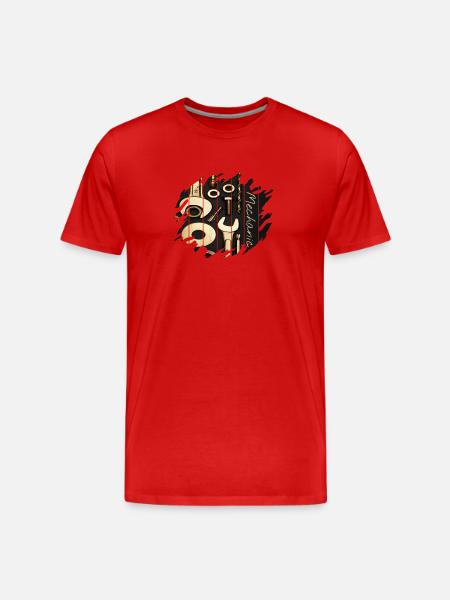 Mechanic - Men's Premium Organic T-Shirt - red