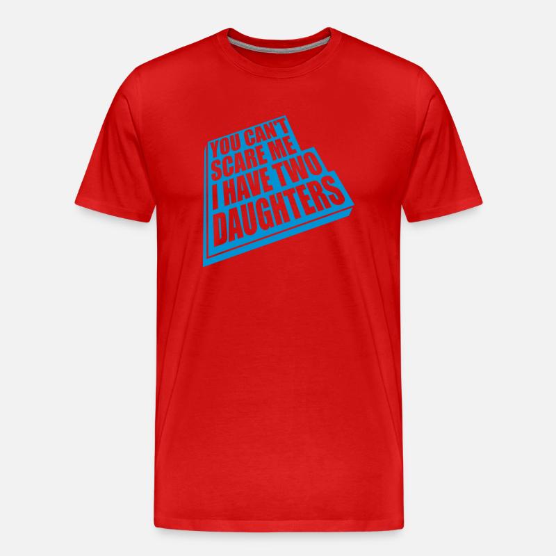I have two daughters - Männer Premium Bio T-Shirt - Rot
