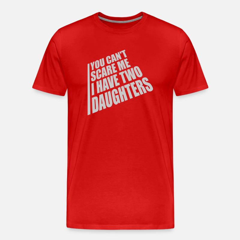 I have two daughters - Männer Premium Bio T-Shirt - Rot
