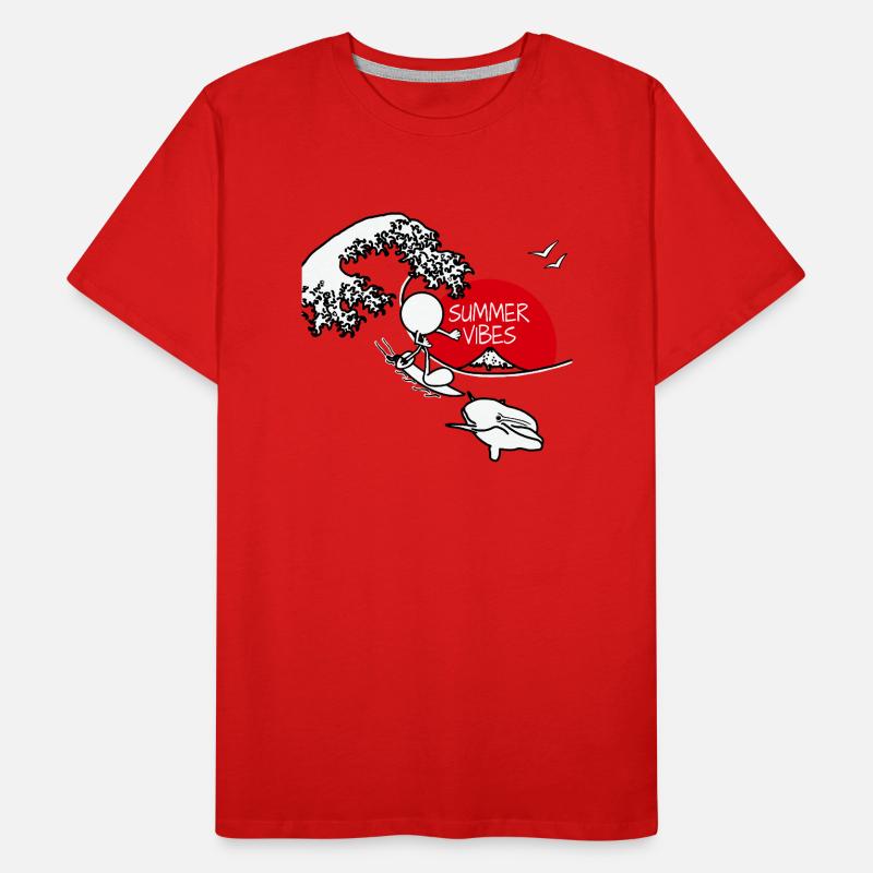 Summer Vibes Plain Doddle Men's Premium Organic T-Shirt