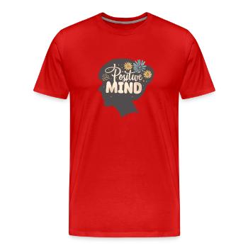 Selbstliebe Selbstbewusstsein Inspiration Energie - Männer Premium Bio T-Shirt - Rot - Vorne - Damien (186cm)