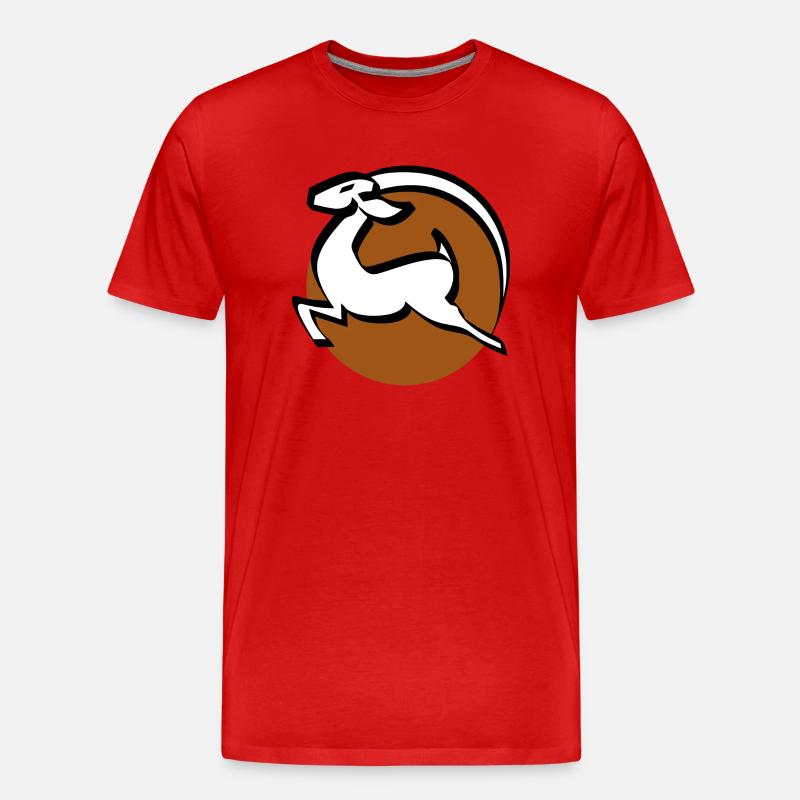 Afrika Antilope - Männer Premium Bio T-Shirt - Rot