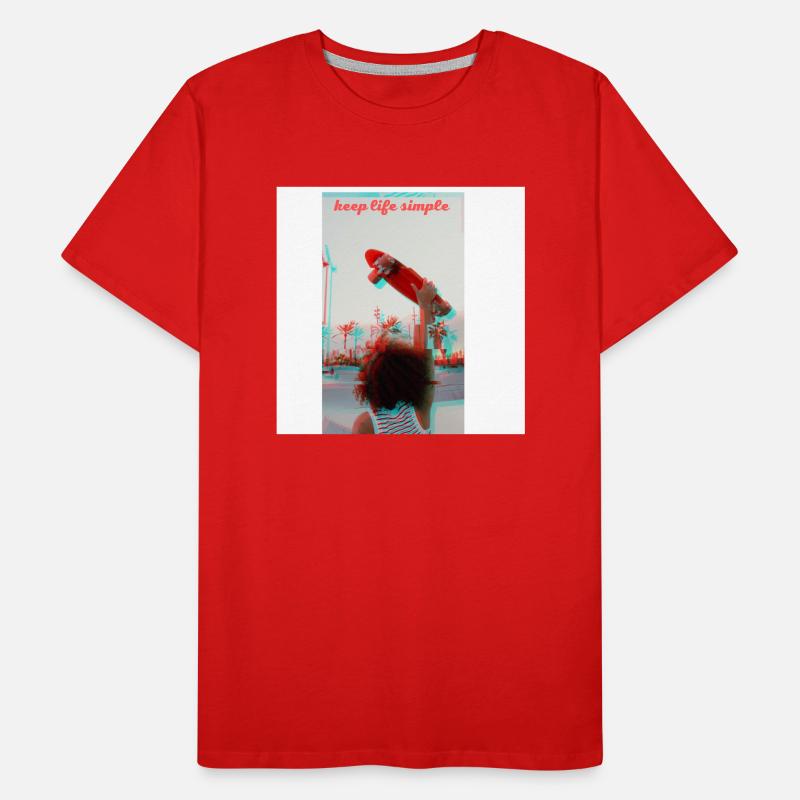 Halten Sie das Leben einfach Männer Premium Bio T-Shirt