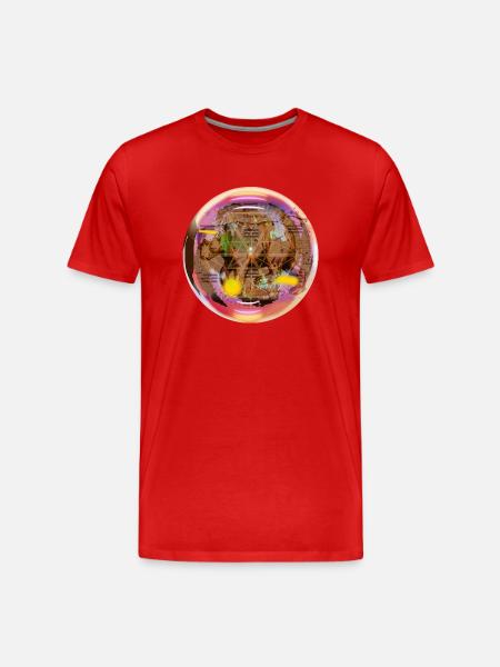 BubbleBär - Männer Premium Bio T-Shirt - Rot