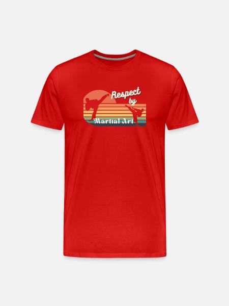 Martial Art - Men's Premium Organic T-Shirt - red