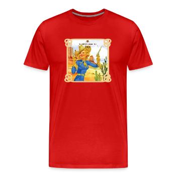 Be a girl - Männer Premium Bio T-Shirt - Rot - Vorne - Damien (186cm)