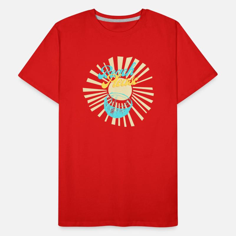 Beach Logo Men's Premium Organic T-Shirt