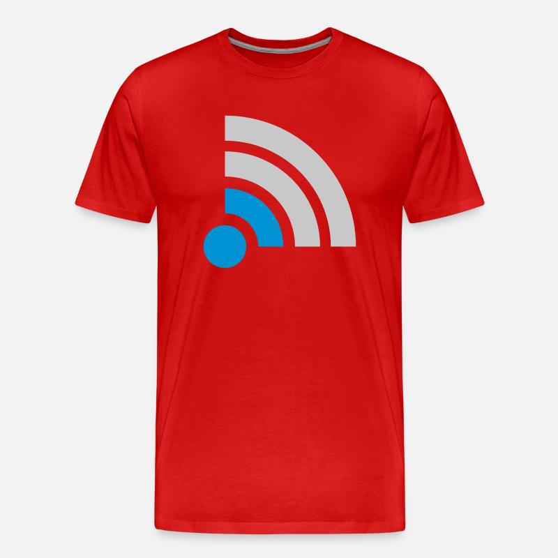 Icon Connection problems no Wifi - Men's Premium Organic T-Shirt - red