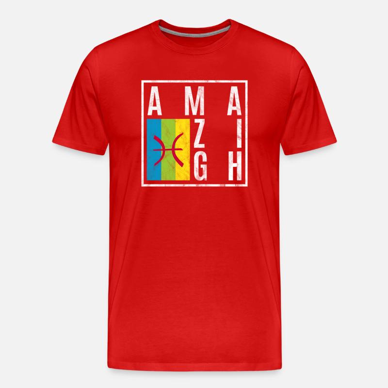 Amazigh - Männer Premium Bio T-Shirt - Rot
