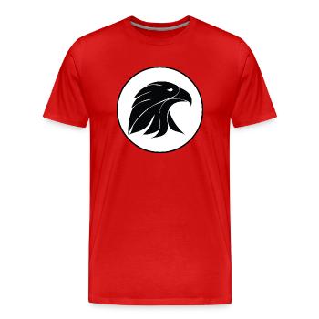 Eagle Emblem 2 - Men's Premium Organic T-Shirt - red - Front - Damien (186cm)