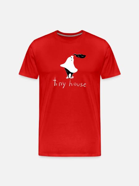 maison de champignons petite vie - T-shirt bio Premium Homme - rouge